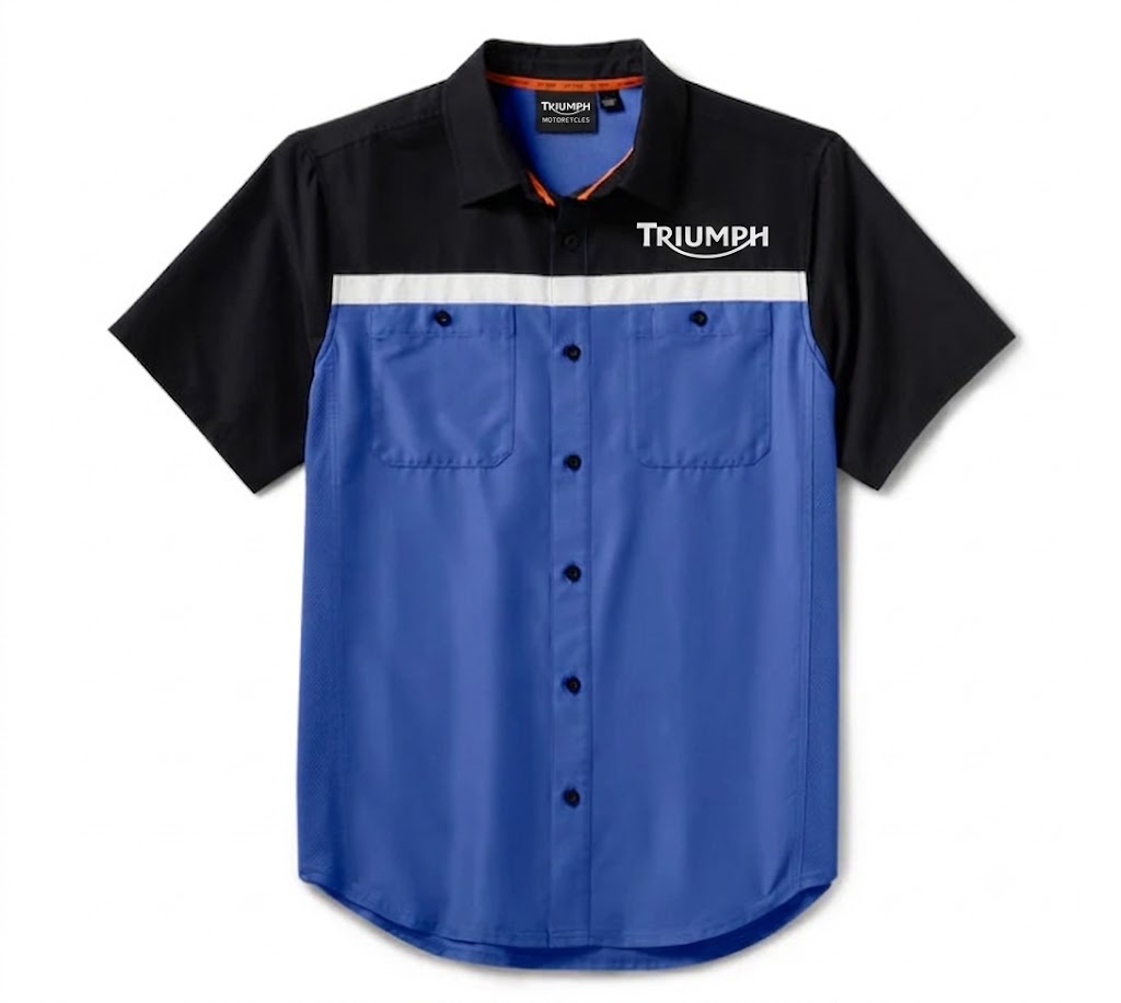 Men's TECH Vented Shirt - Colorblock - Nebulas Blue & Black