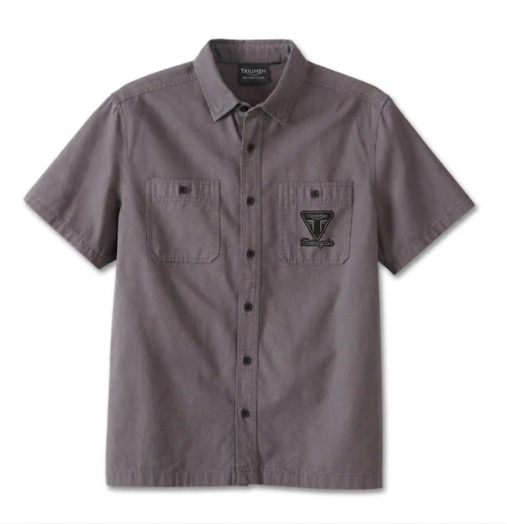 Men's Canvas Button Shirt Forever, Gray