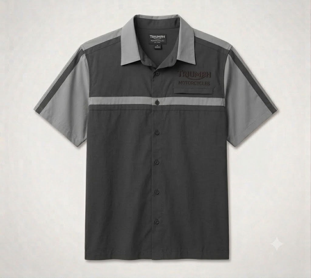 Men's Coolcore Bar & Shield Shirt - Colorblocked - Blackened Pearl