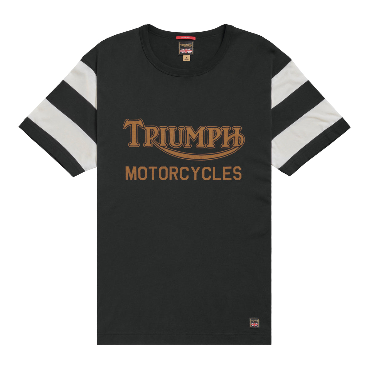 Breaker Striped Sleeve Logo Tee