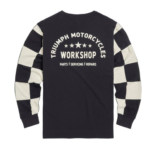 Casual Harker Checkerboard Long Sleeve Waffle Tee