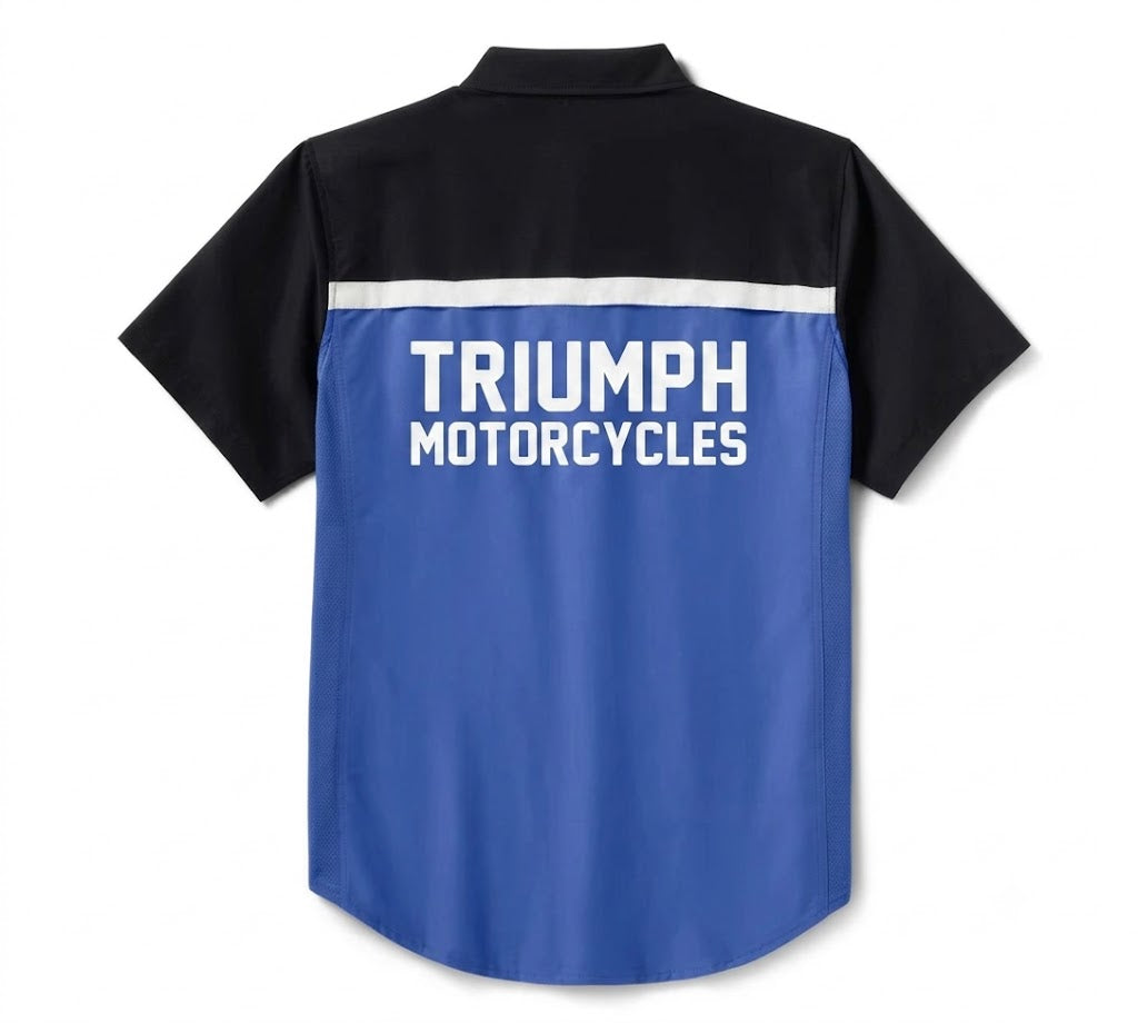 Men's TECH Vented Shirt - Colorblock - Nebulas Blue & Black