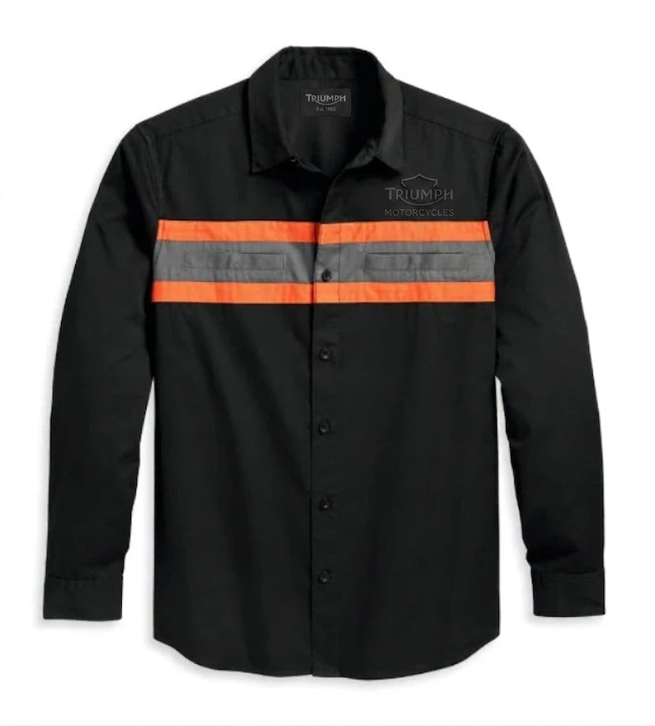 Triumph Men's Performance Shirt Colorblocked, Black