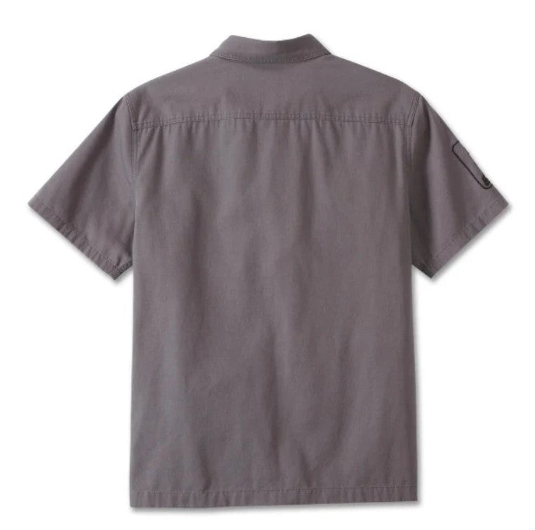 Men's Canvas Button Shirt Forever, Gray