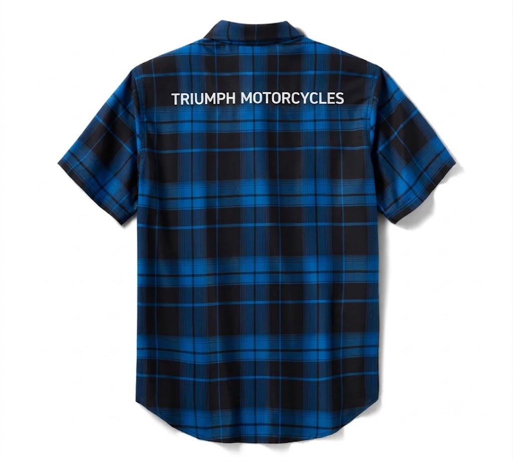 Men's TECH Coolmax Plaid Shirt - Plaid - Nebulas Blue & Black