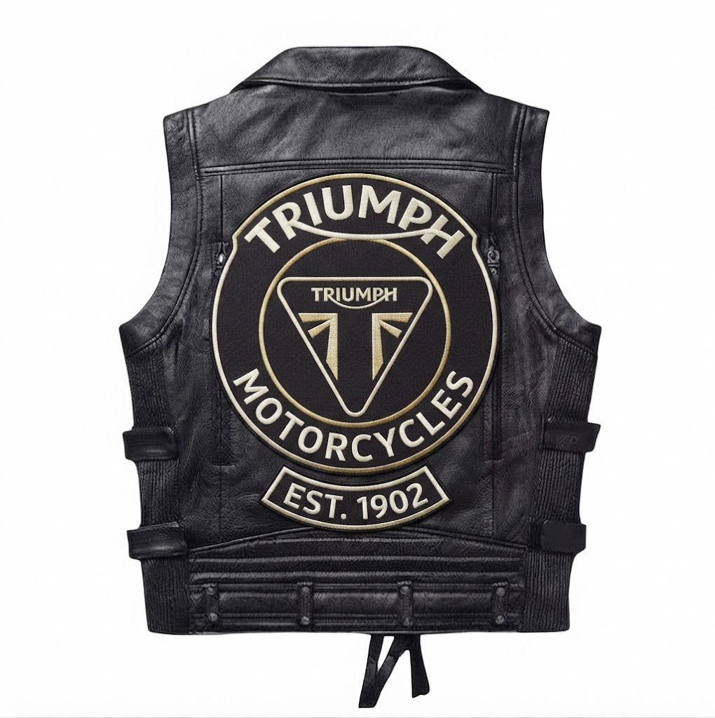 Men's Western Leather Café Vest