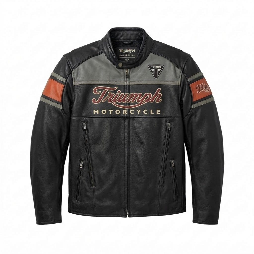 Men’s Triumph Motorcycle Leather Jacket