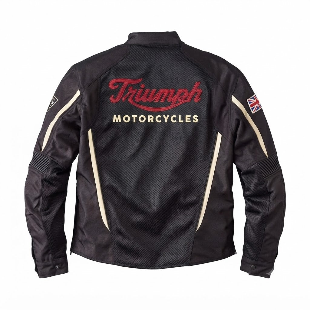 Men's Triumph Motorcycle Black Riding Jacket