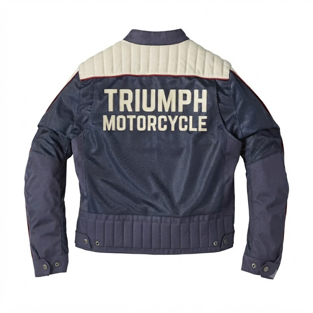 Men's Triumph Motorcycle Blue Arizona Racing Mesh Jacket