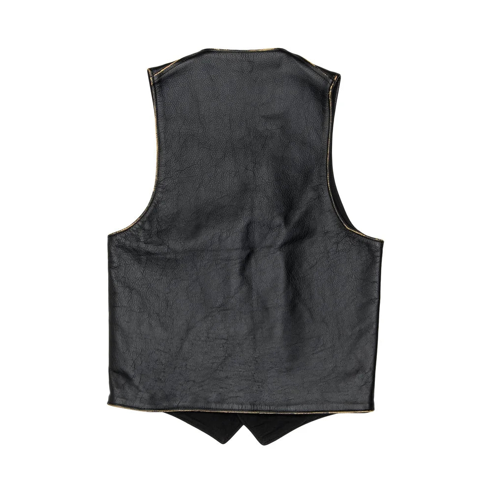 Vintage Triumph Motorcycles Leather Vest