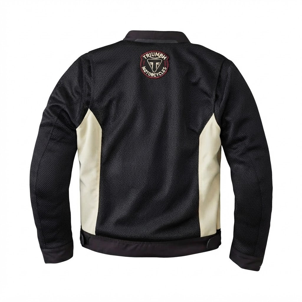 Men's Triumph Motorcycle Black & White Motorcycle Jacket