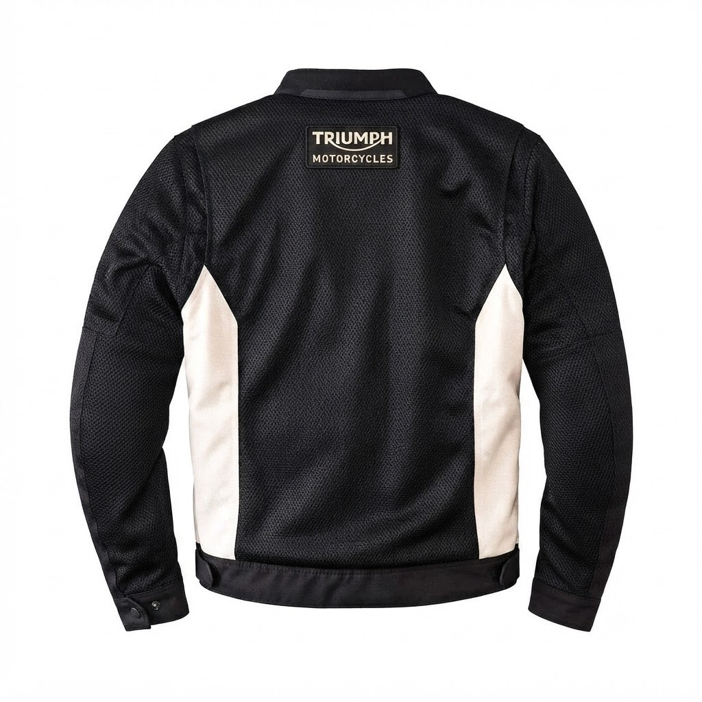 Men's Triumph Motorcycle Lightweight Mesh Biker Racing Jacket