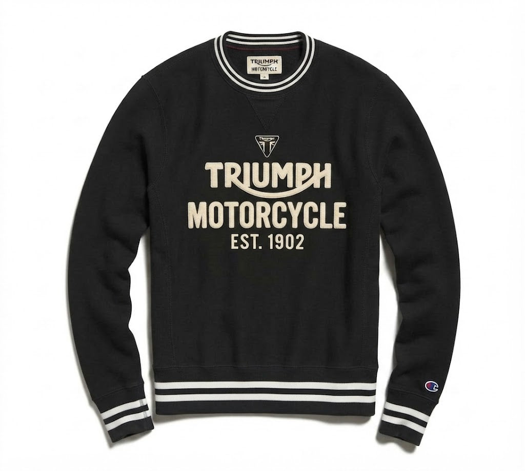 Triumph Motorcycle x Champion - Crest Crewneck Sweatshirt