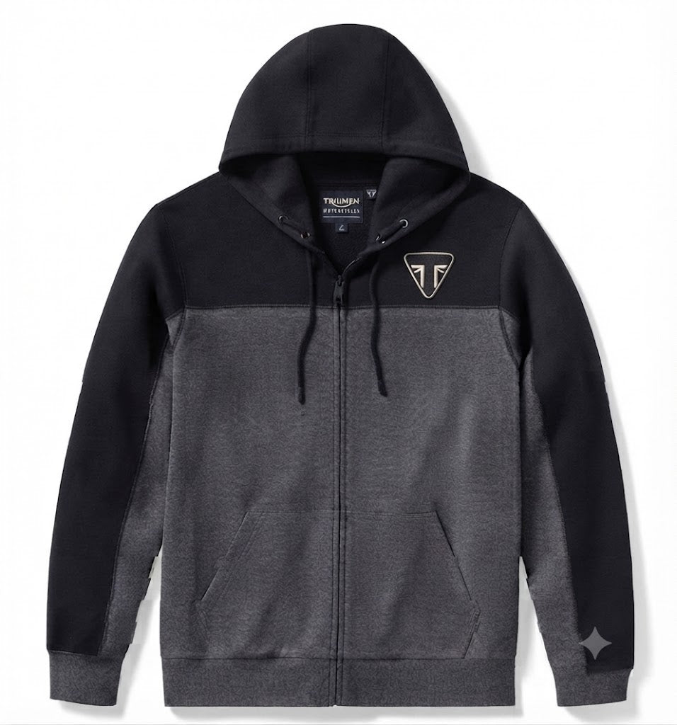 Men's TECH Gaiter Full Zip - Charcoal Grey Heather & Black