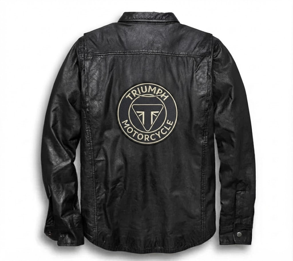 Men's Leather Shirt Jacket