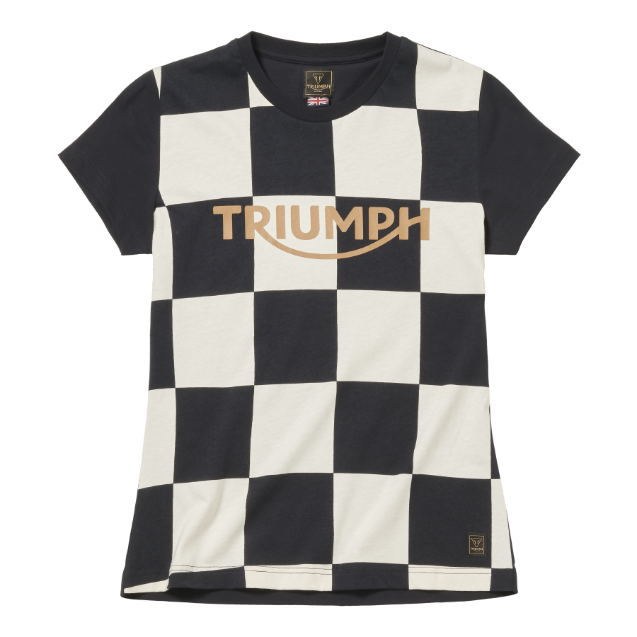Katrina Checkerboard Womens Tee