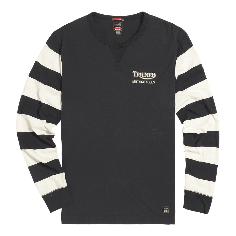 Supertrack Striped Sleeve Tee