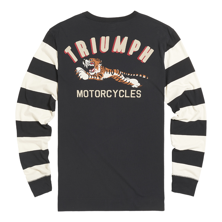 Supertrack Striped Sleeve Tee