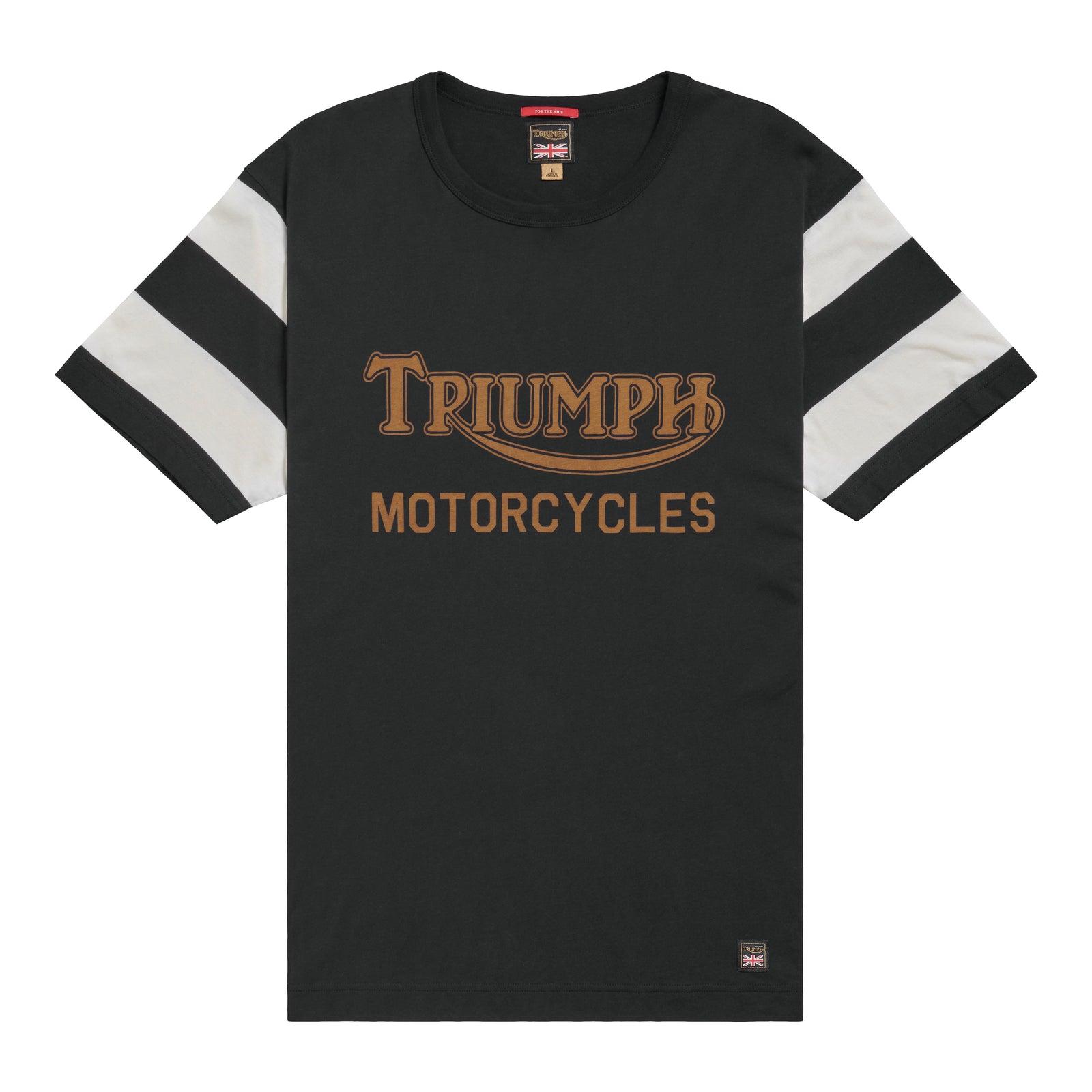 Breaker Striped Sleeve Logo Tee